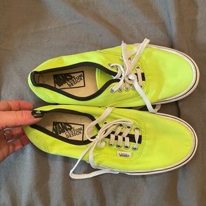 Neon custom color VANS size 6.5 men’s or 8 women’s